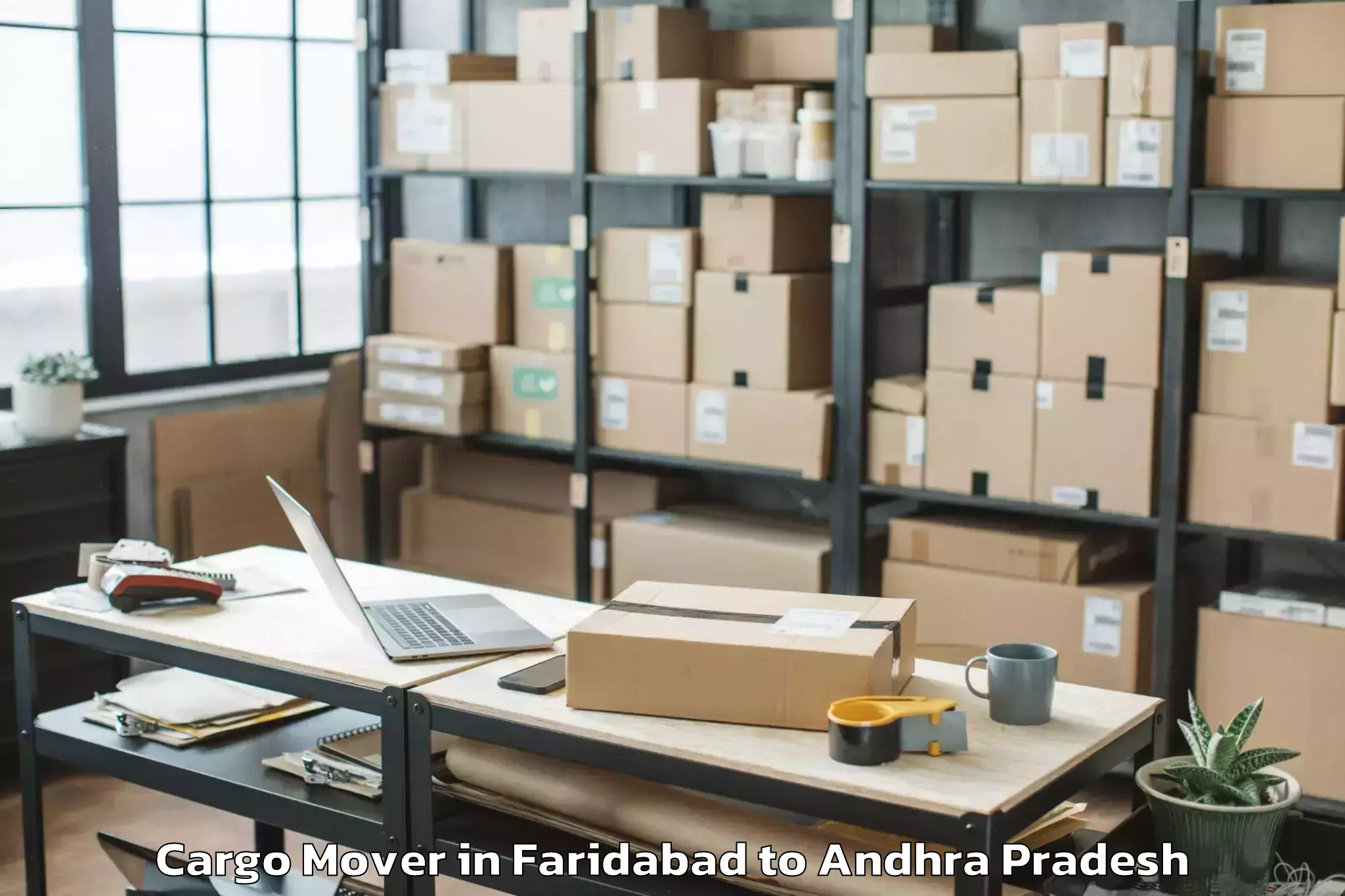 Leading Faridabad to Nekarikallu Cargo Mover Provider